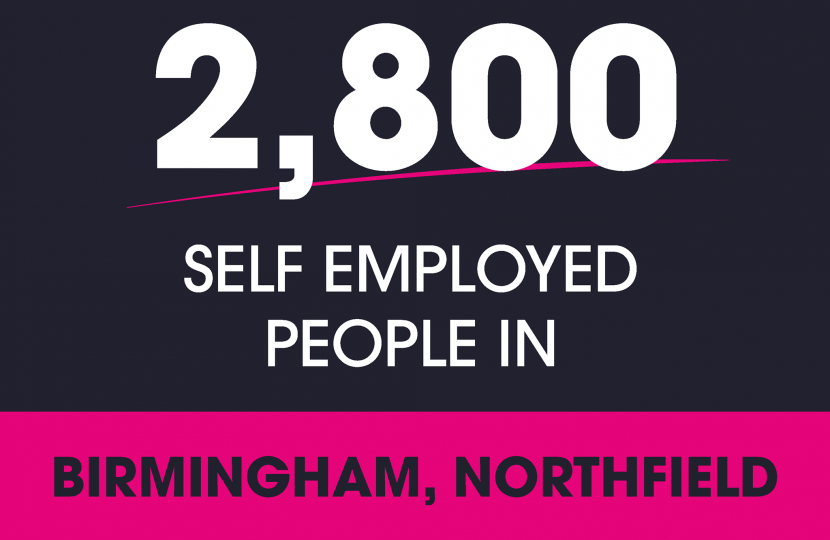 2800 self employed people supported locally