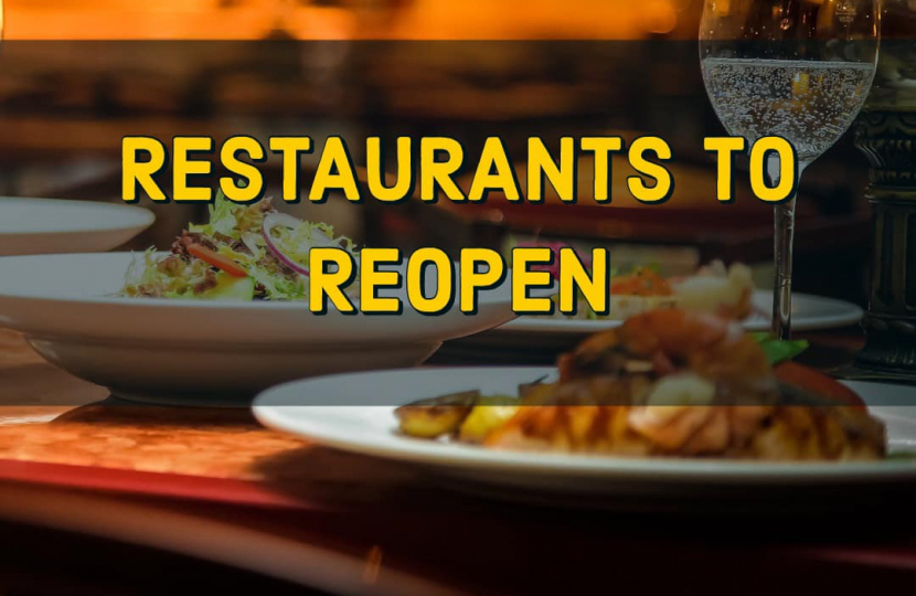 Restaurants to reopen