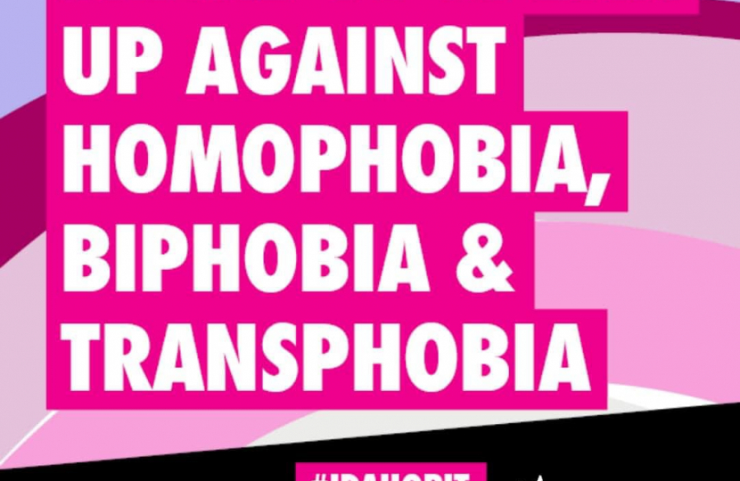 International Day Against Homophobia, Biphobia and Transphobia graphic