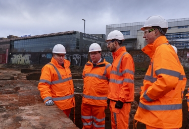 Gary visiting HS2 Site Birmingham 