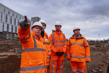 Gary visiting HS2 Site Birmingham 