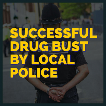 Drug raid graphic