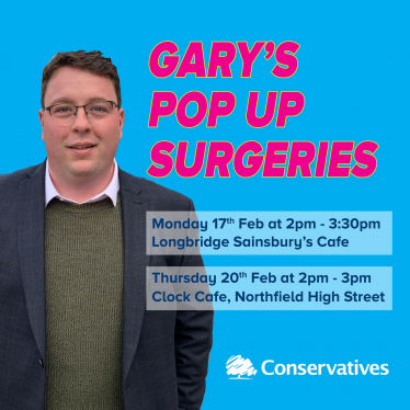 An advert for Gary's surgeries